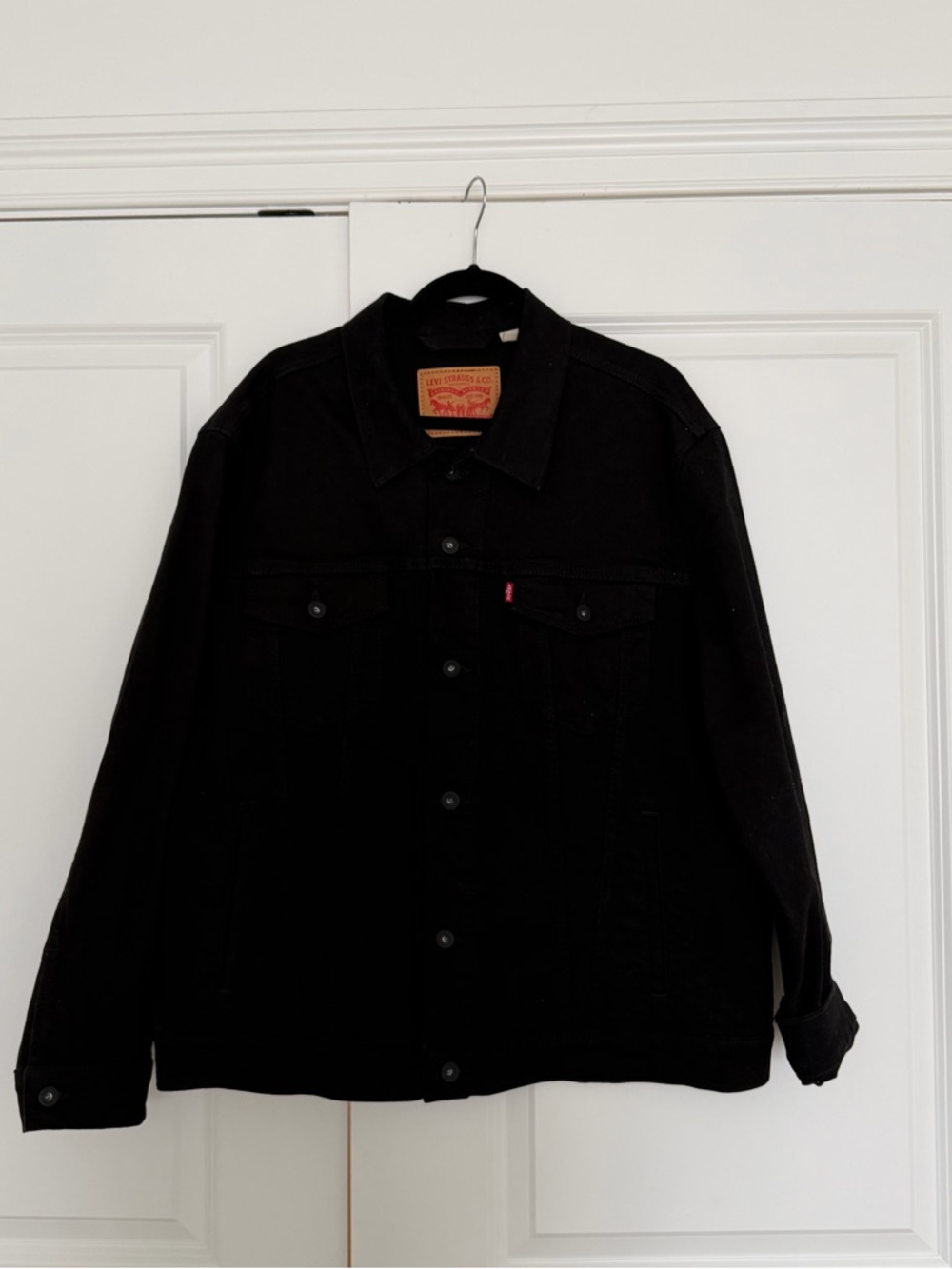Levis black denim jacket